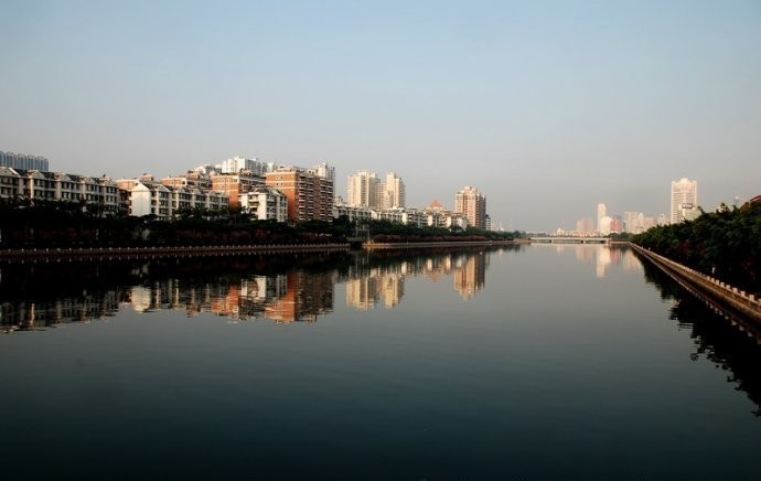 厦门筼筜湖，清晨的美景